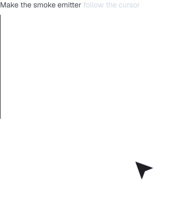 Shader property connected to cursor movement