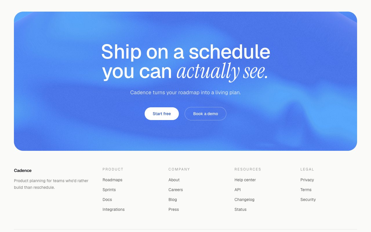 CTA Panel Footer
